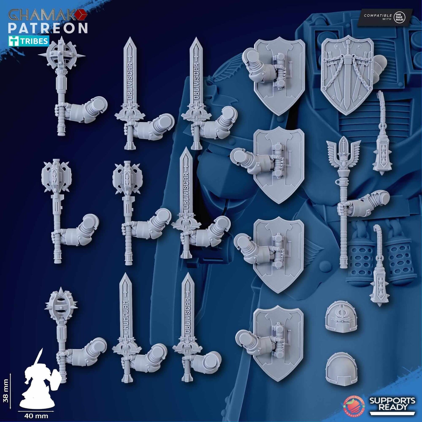 Crusaders of Death - Ghamak Miniatures Grimdark Void Marines