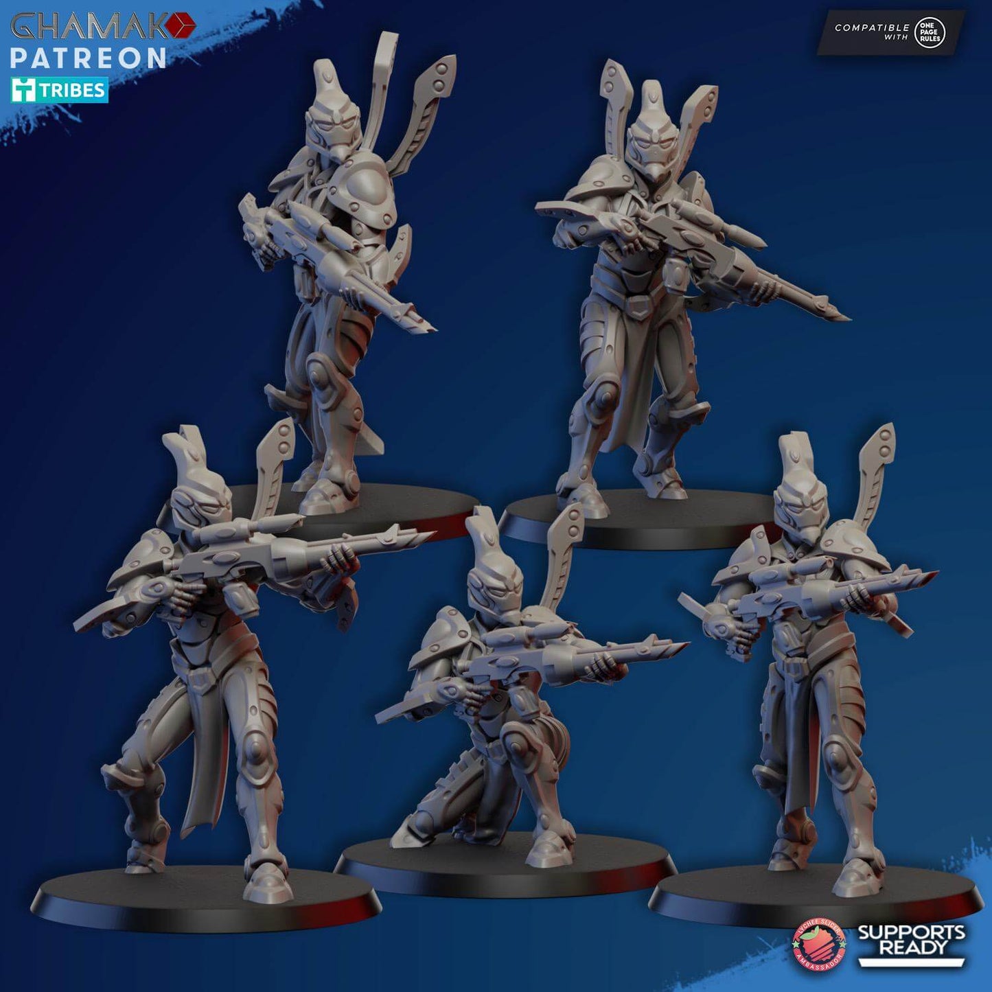 Space Elf Guardians - Ghamak Miniatures