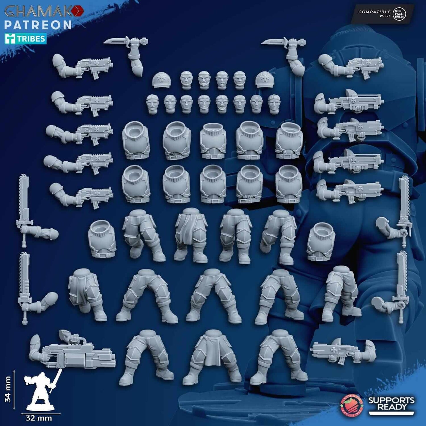 Acolytes - Ghamak Miniatures Grimdark Void Marines