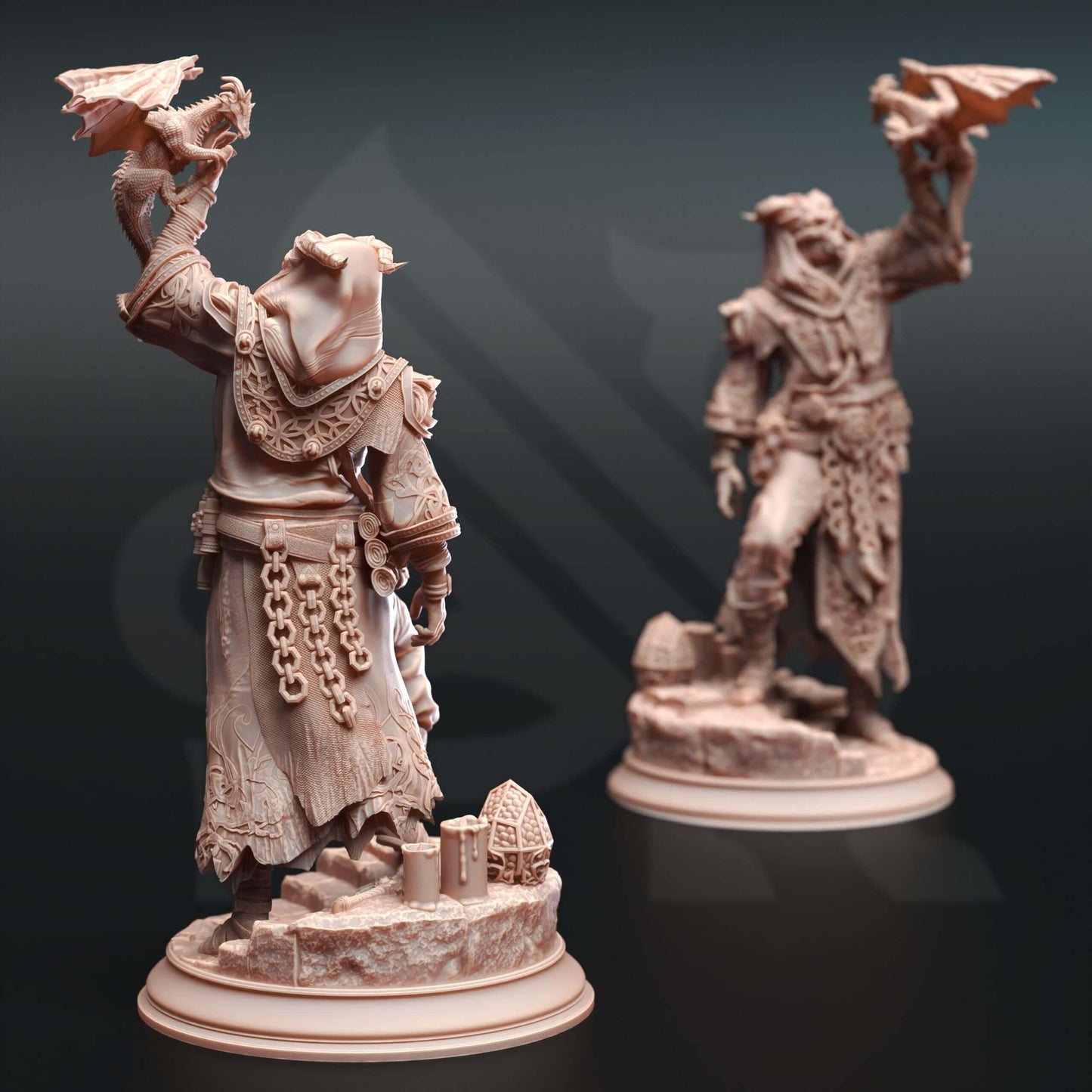 Dragon Culist - Karthys of Zezima - 3D Printed Resin RPG/Tabletop/Boardgames Miniature DM Stash