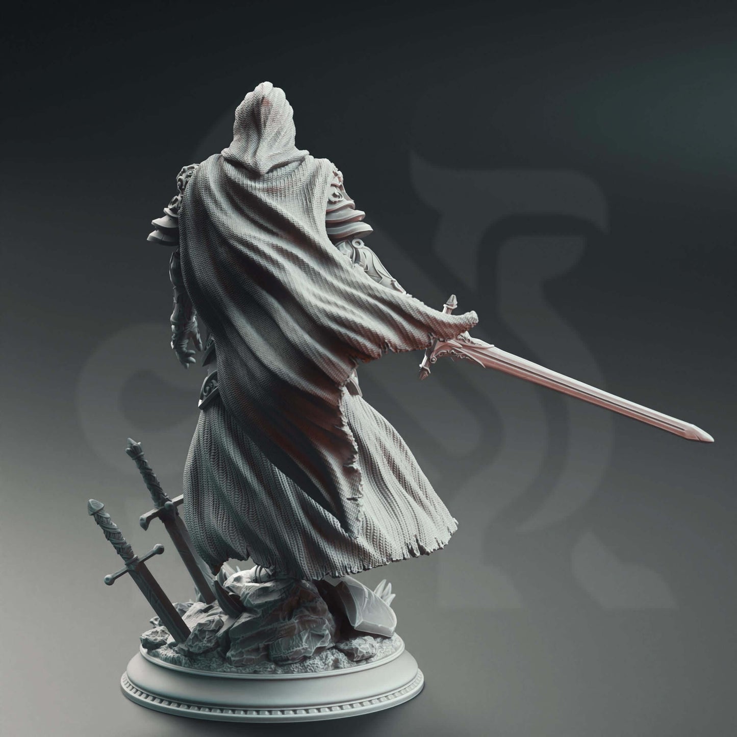 Void Knight - Ser Elias the Forgotten - 3D Printed Resin RPG/Tabletop/Boardgames Miniature DM Stash