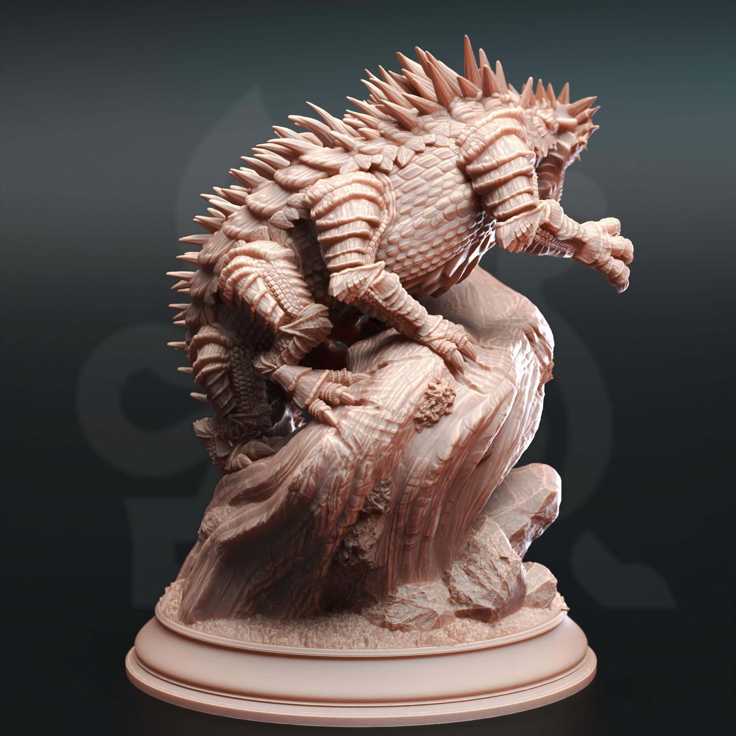Verdant Basilisk - 3D Printed Resin RPG/Tabletop/Boardgames Miniature DM Stash