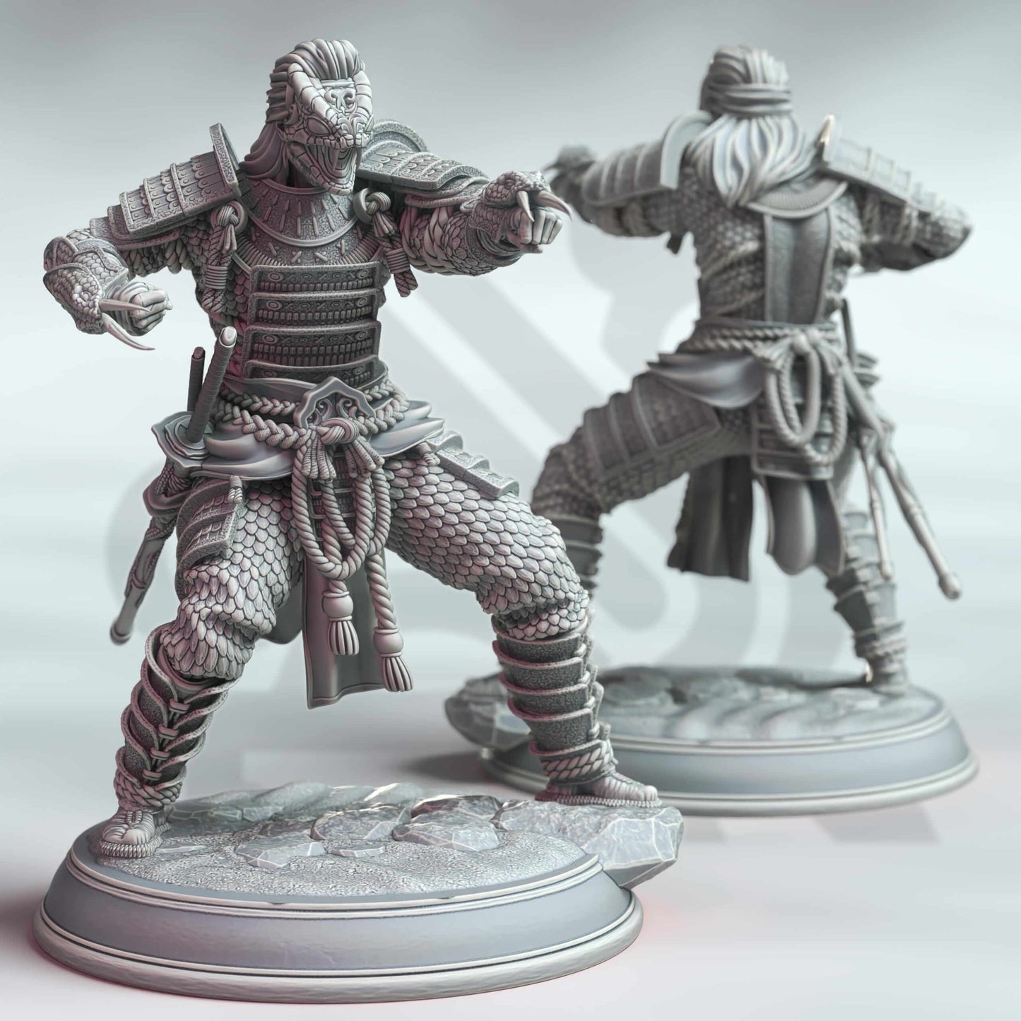 Samurai of the Serpent - Kazuhira Orochi - 3D Printed Resin RPG/Tabletop/Boardgames Miniature DM Stash