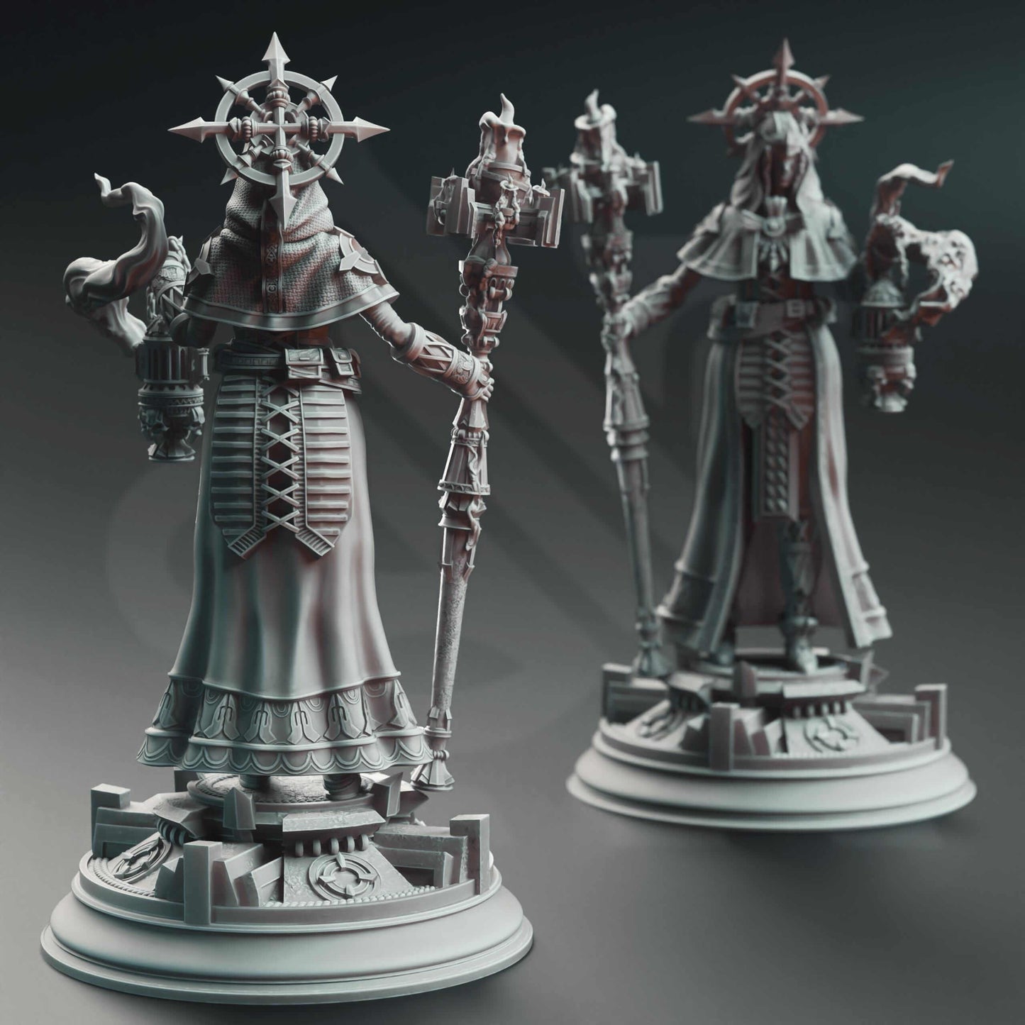 Maiden Cleric - Amelie Saffron - 3D Printed Resin RPG/Tabletop/Boardgames Miniature DM Stash