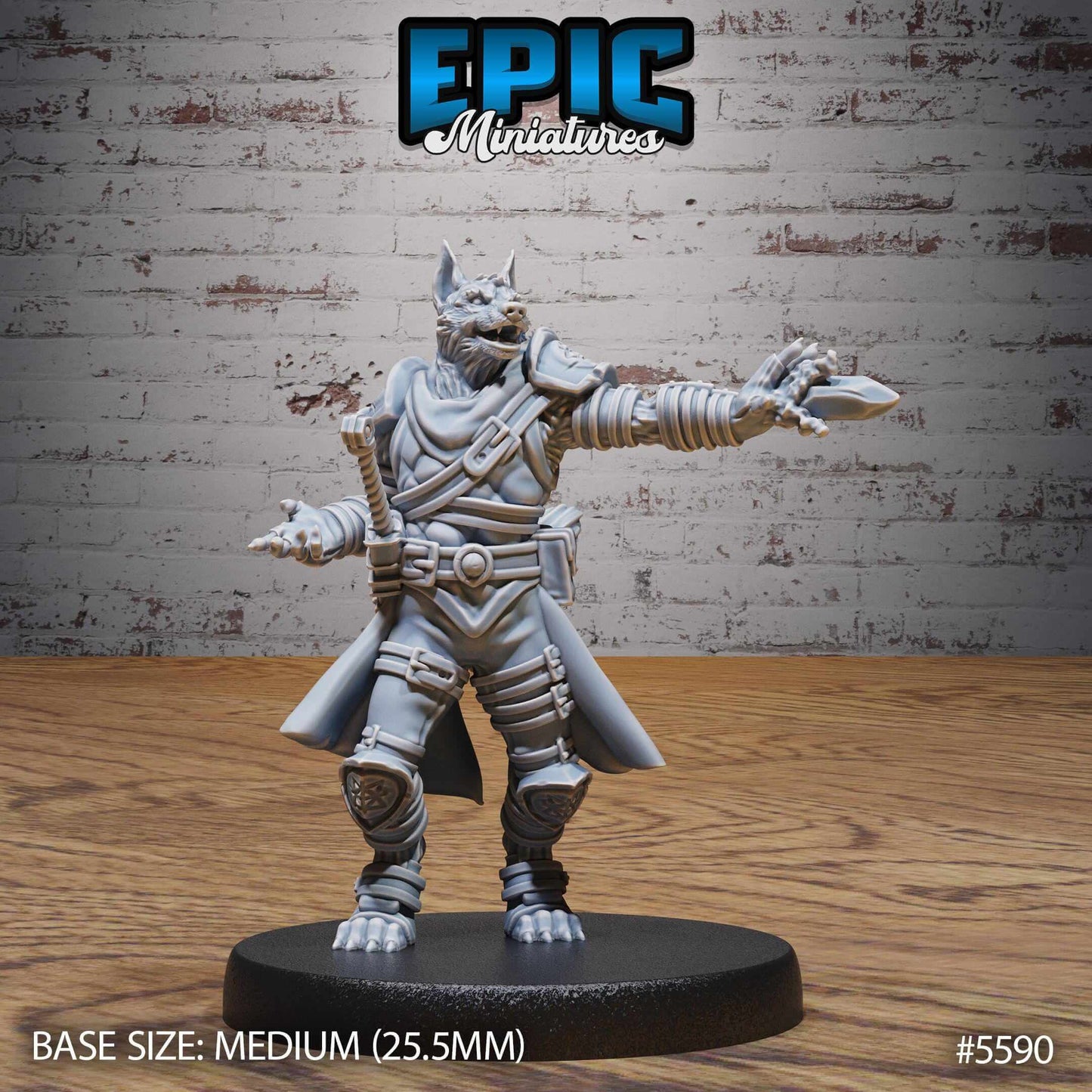 Dog Folk Adventurer Set - Epic Miniatures - Dungeons and Dragons