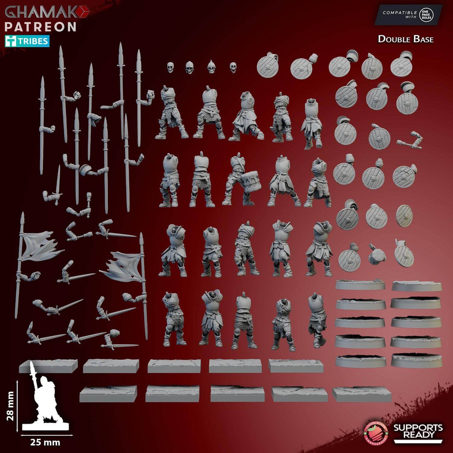 Skeleton Guard Miniatures by Ghamak