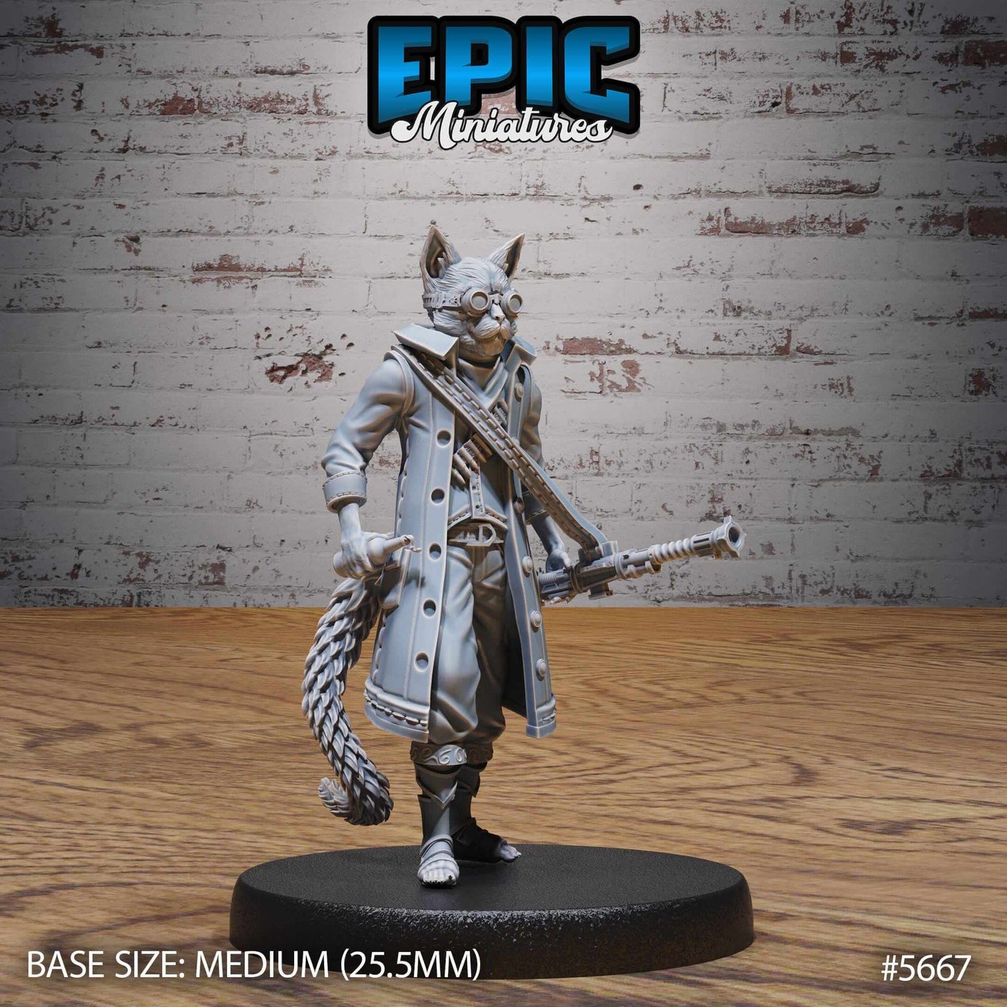 Catfolk Gunner Jasper Set - D&D Epic Miniatures and Dragons
