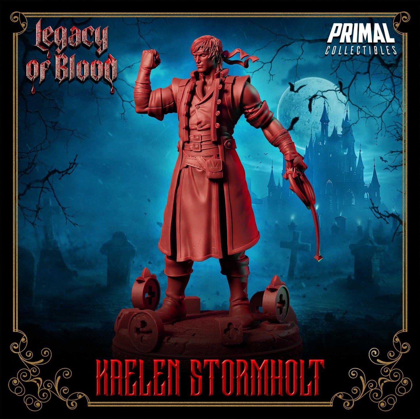 Kaelen Stormholt - Legacy of Blood 3D Printed Resin RPG/Tabletop/Boardgames Miniature Primal Collectibles