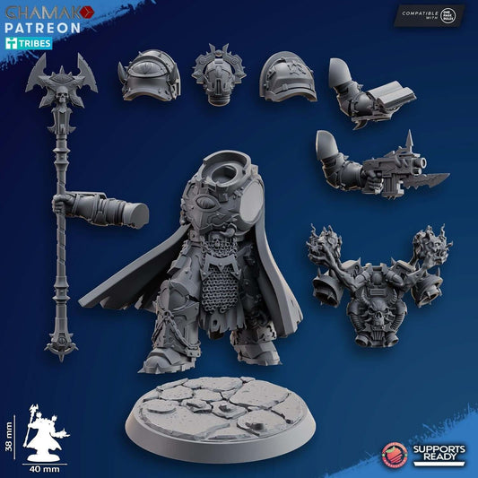 Heretic Warlock 2 - Grimdark Void Marine -'Ghamak Miniatures