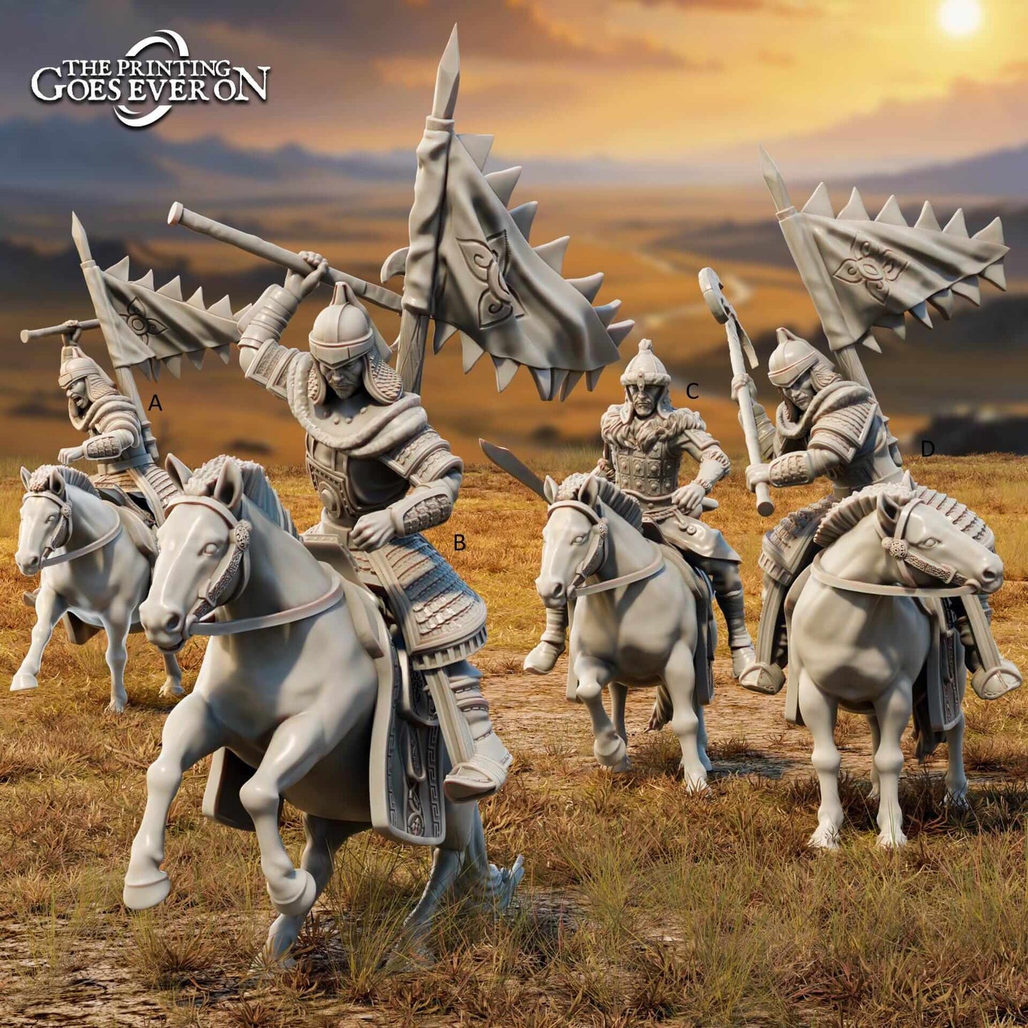 Golden Khanate Archers Mounted - Tales of the Golden Khanate - The Printing Goes Ever On