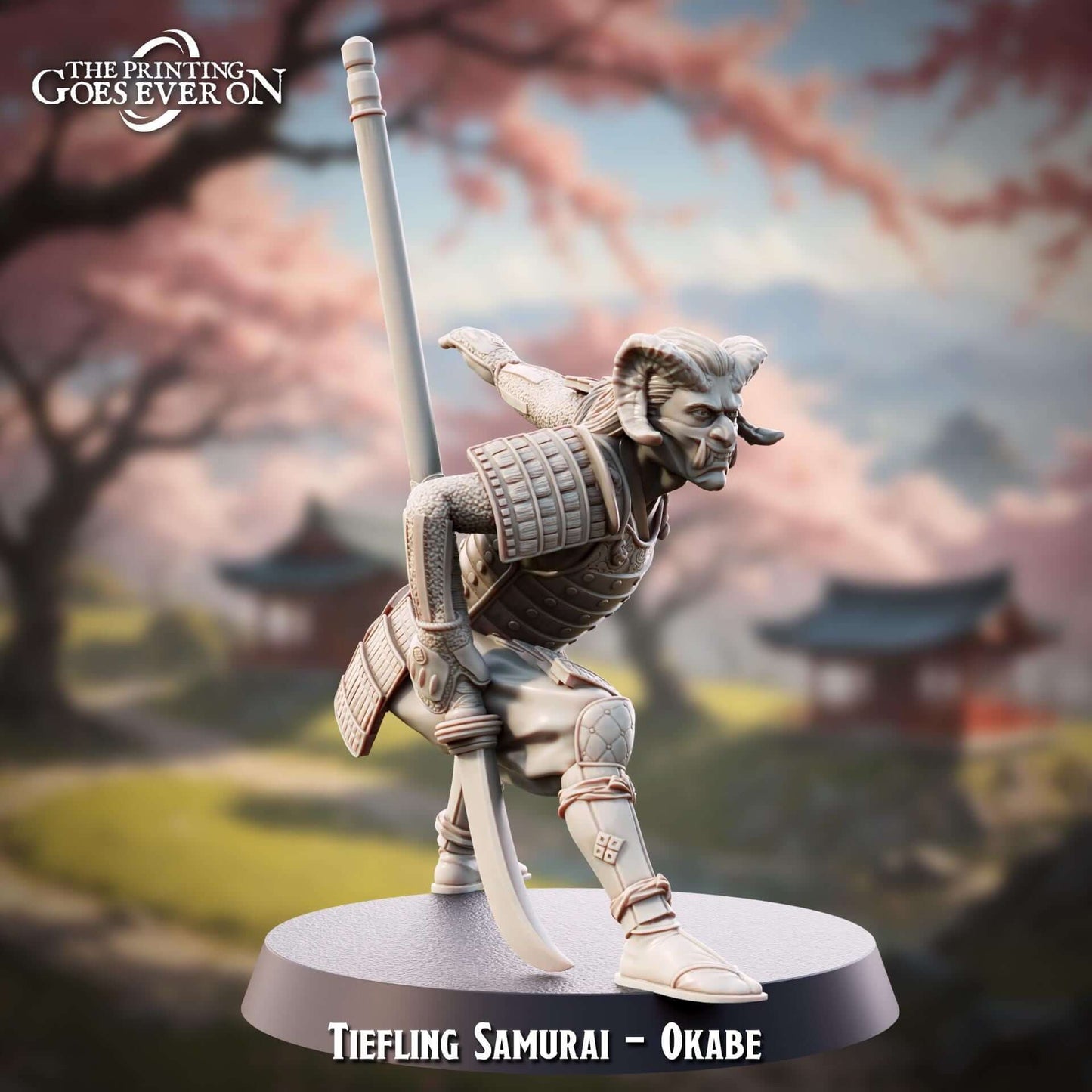 Tiefling Samurai Okabe - Slayer Masquerade - The Printing Goes Ever On