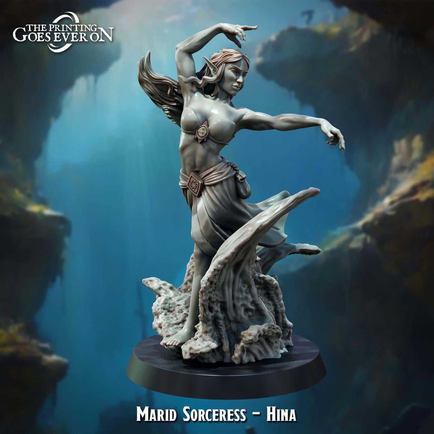 Marid Sorceress Hina - Tides of Terror - The Printing Goes Ever On