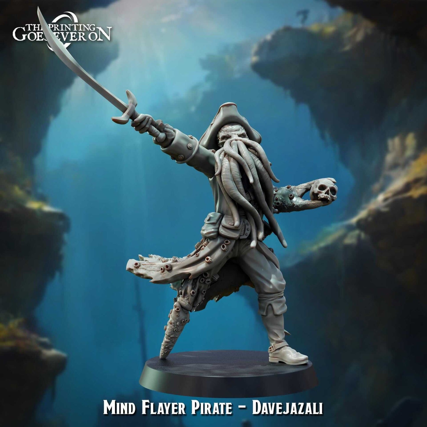 Mind Flayer Pirate Dave Jazali - Tides of Terror - The Printing Goes Ever On