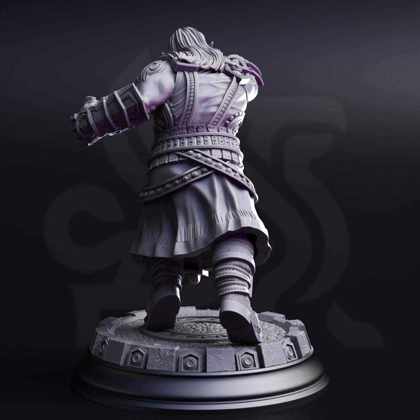 Dark Dwarf Pugilist - Gruthdin - 3D Printed Resin RPG/Tabletop/Boardgames Miniature DM Stash