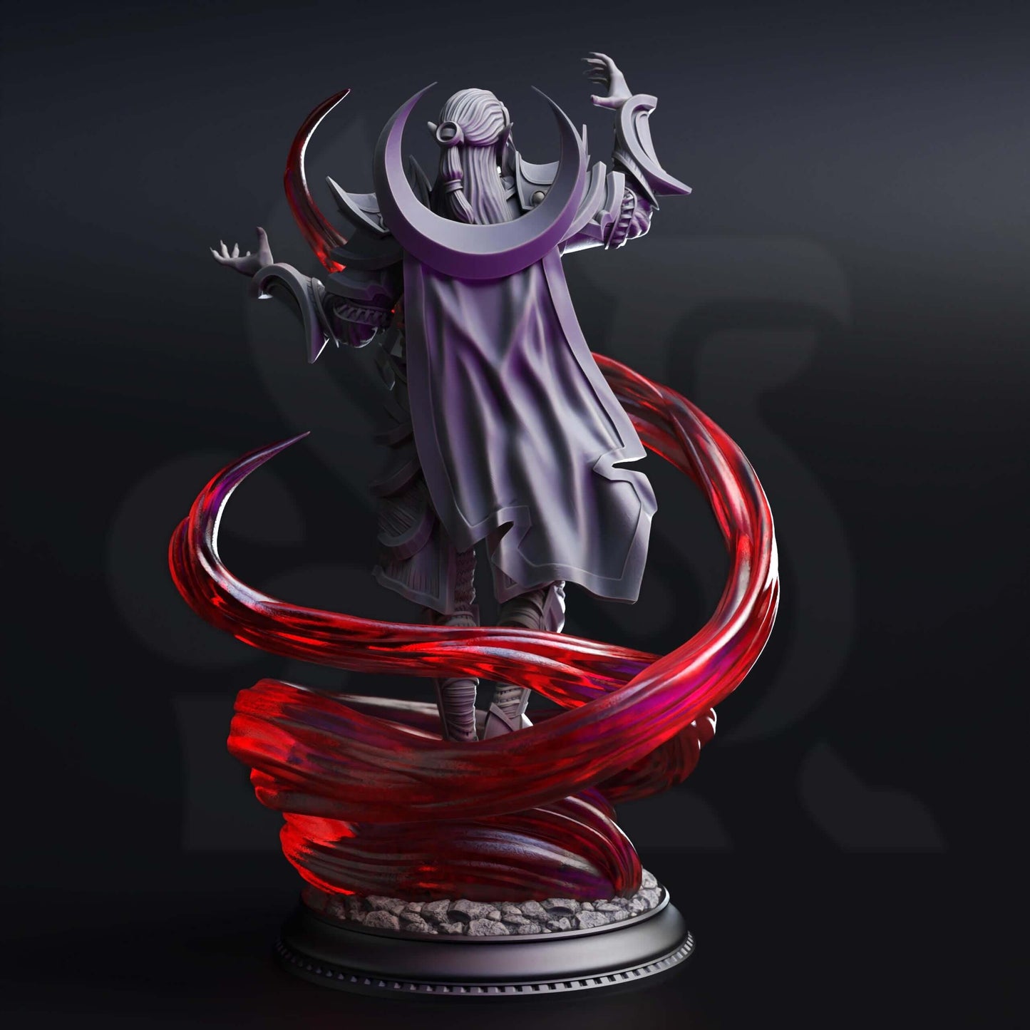 Drow Lunar Sorcerer - Ilvos Drak'thin - 3D Printed Resin RPG/Tabletop/Boardgames Miniature DM Stash