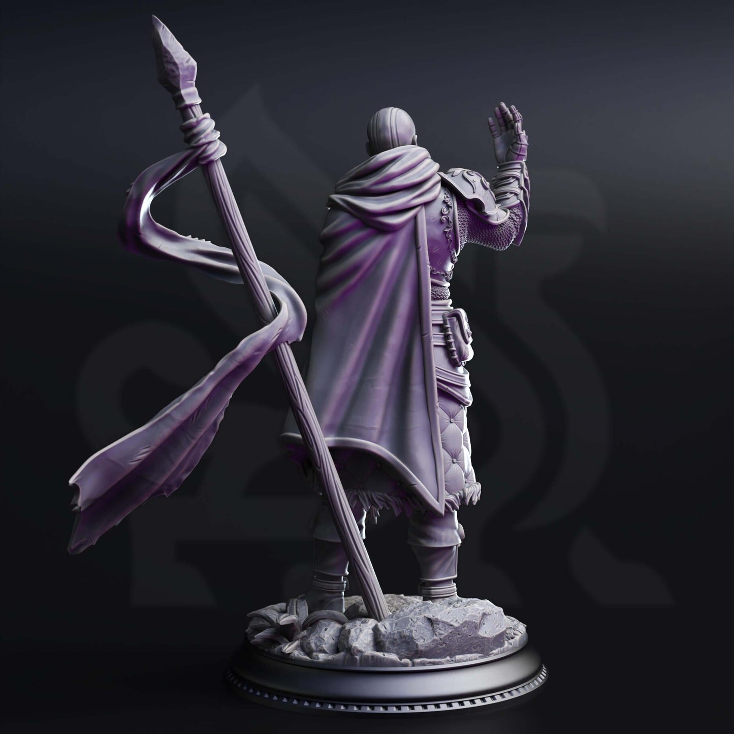 Psionic Knight - Kaiar the Omniscient - 3D Printed Resin RPG/Tabletop/Boardgames Miniature DM Stash