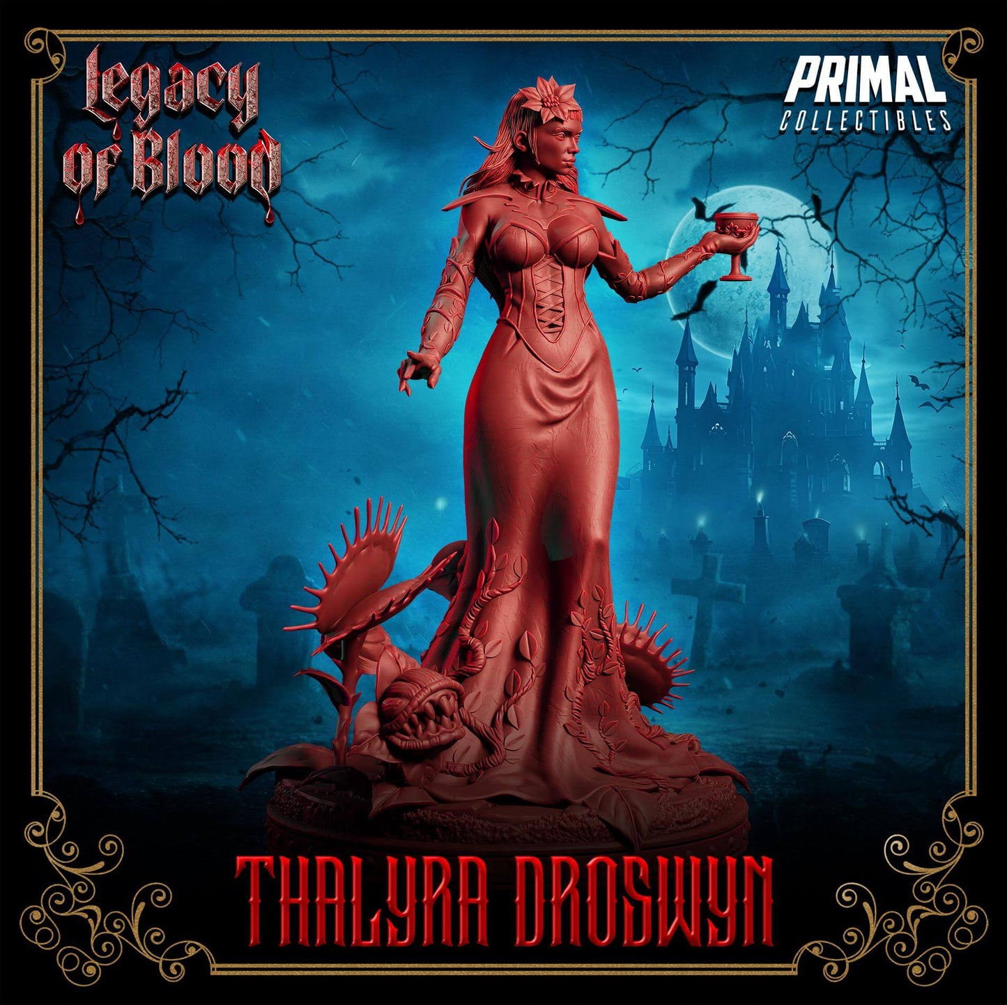 Thalyra Droswyn - Legacy of Blood 3D Printed Resin RPG/Tabletop/Boardgames Miniature Primal Collectibles