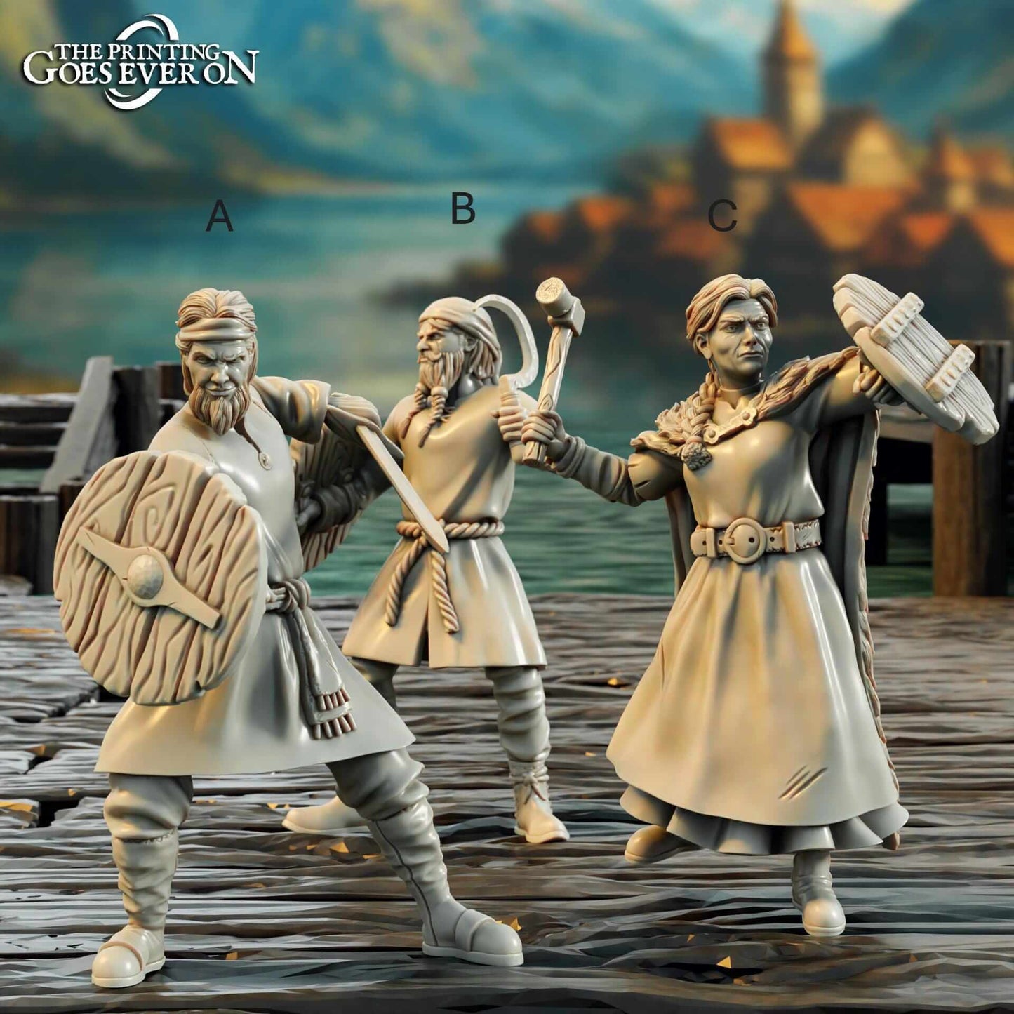 Driftport Townsfolk Militia Fighters - Driftport Town - Episode V - The Printing Goes Ever On