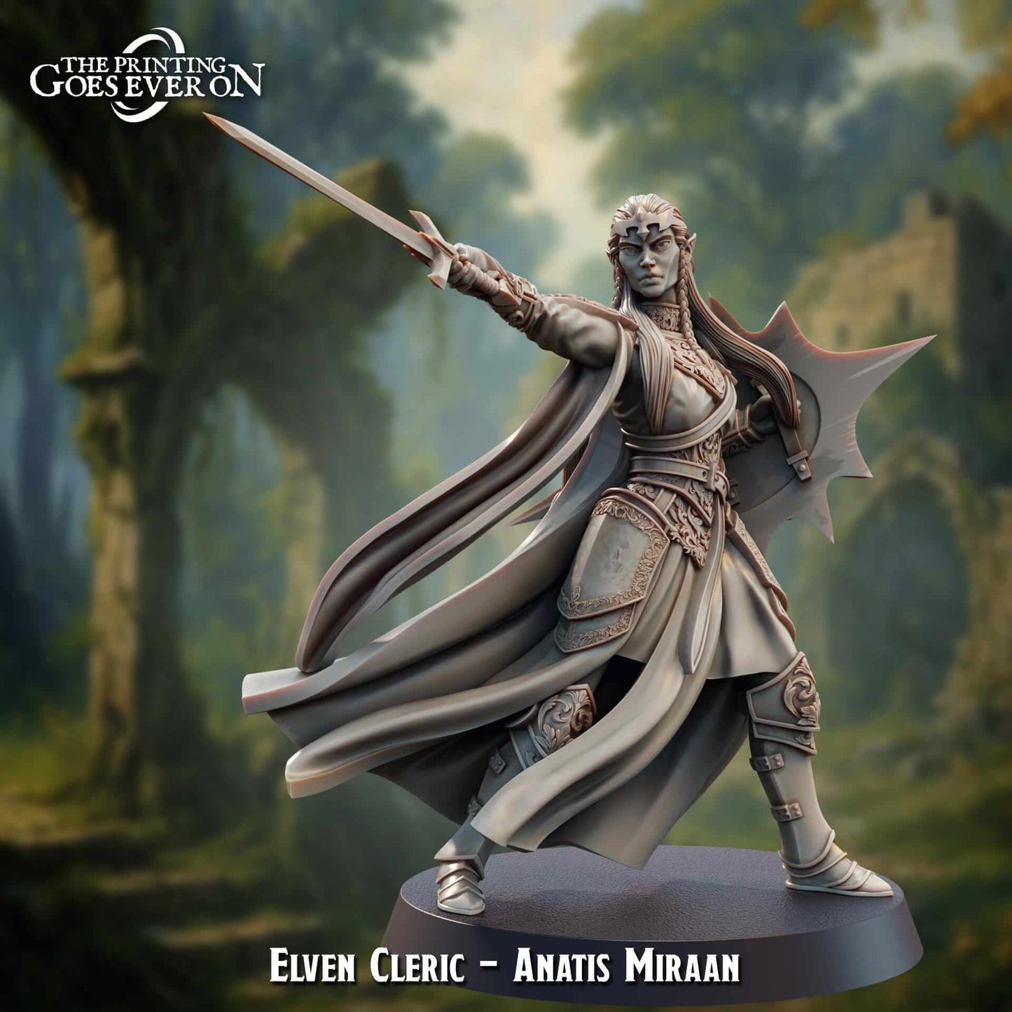 Anatis Miraan Elven Cleric - Dead Elves & Prism Spells - The Printing Goes Ever On
