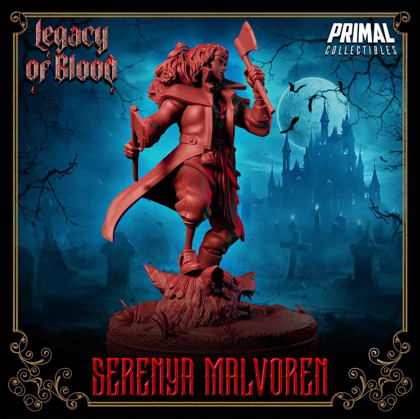 Serenya Malvoren Hunter - Legacy of Blood 3D Printed Resin RPG/Tabletop/Boardgames Miniature Primal Collectibles