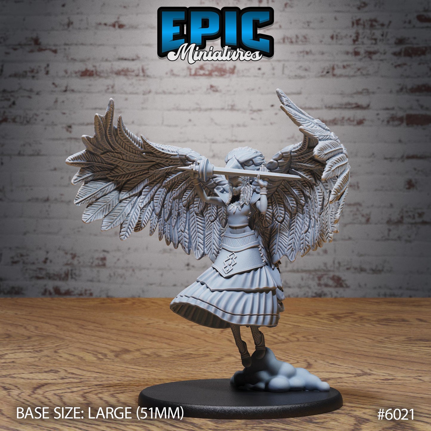 3D Resin Miniature Eagle Spirit Shaman - D&D Epic Miniatures