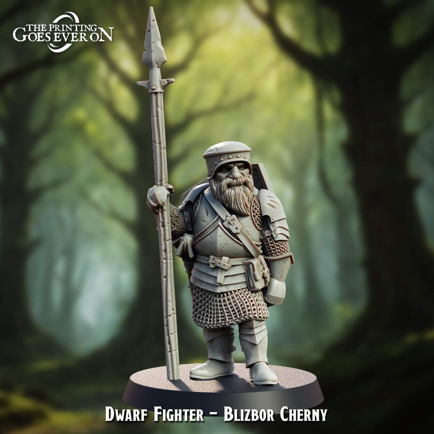 Blizbor Cherry Dwarf Warrior - Heart of the Forest - The Printing Goes Ever On