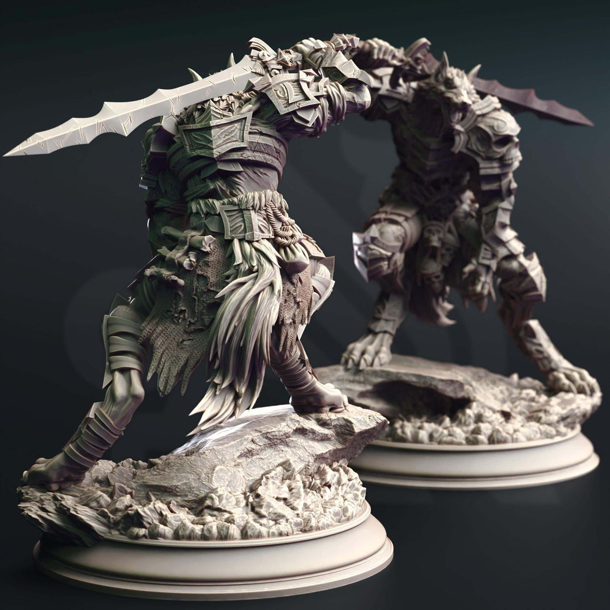 Werewolf Knight - Corsicus - 3D Printed Resin RPG/Tabletop/Boardgames Miniature DM Stash