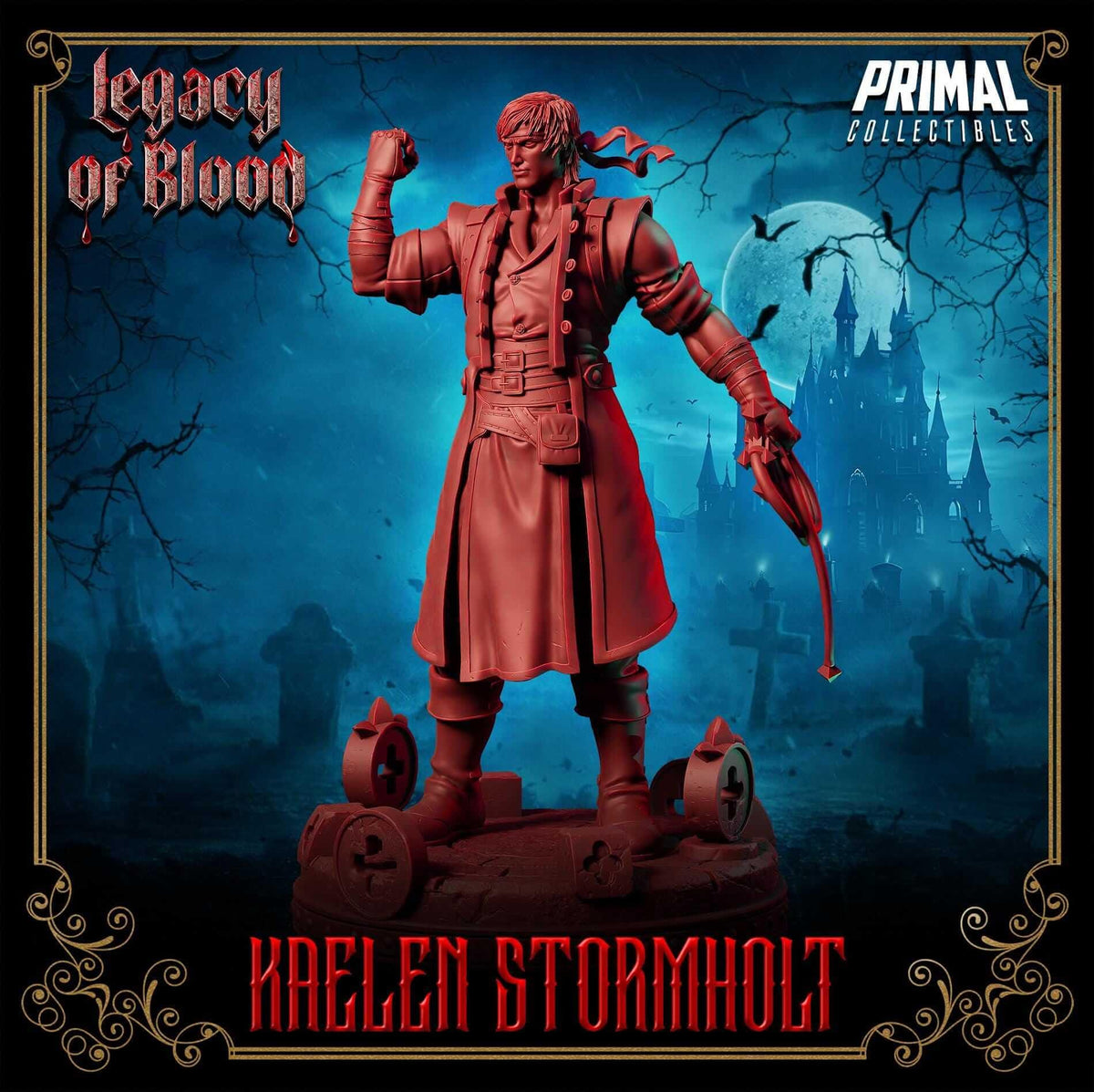 Kaelen Stormholt - Legacy of Blood 3D Printed Resin RPG/Tabletop/Boardgames Miniature Primal Collectibles