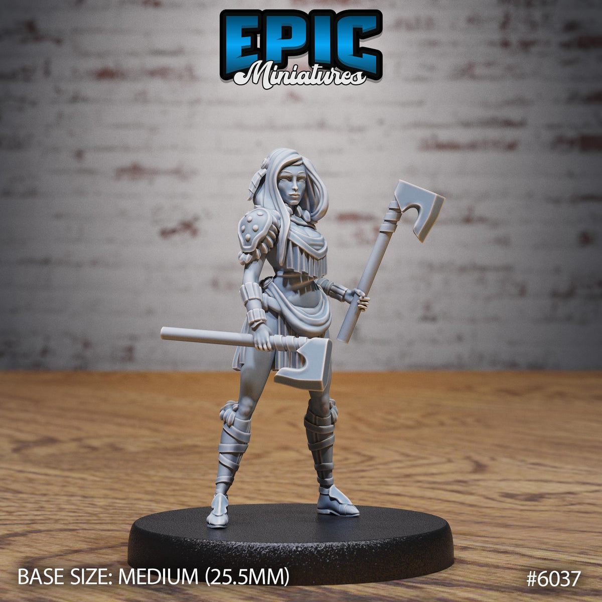 3D Resin Miniature Native Girl - D&D Epic Miniatures
