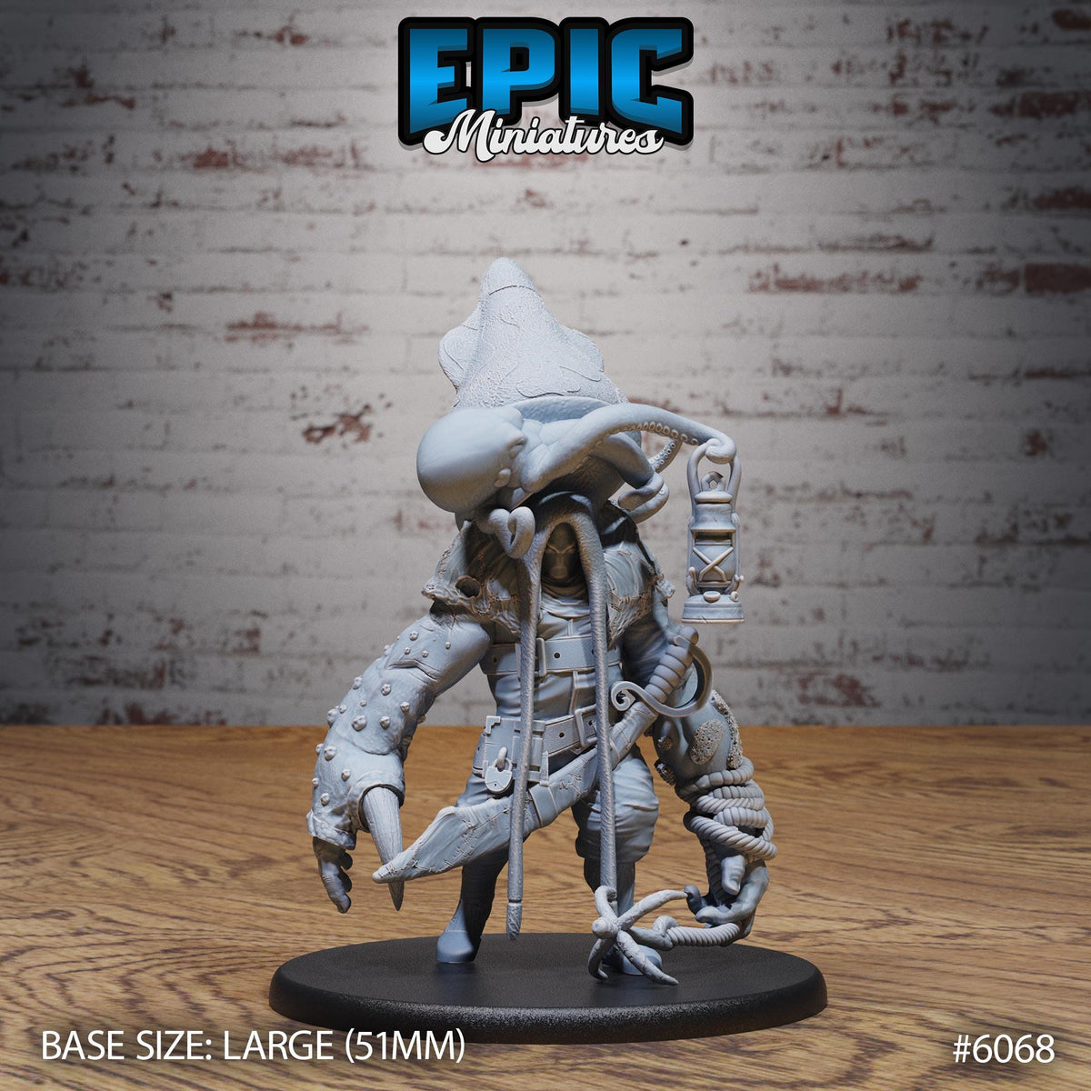 3D Resin Miniature Squidman Hulk - D&D Epic Miniatures