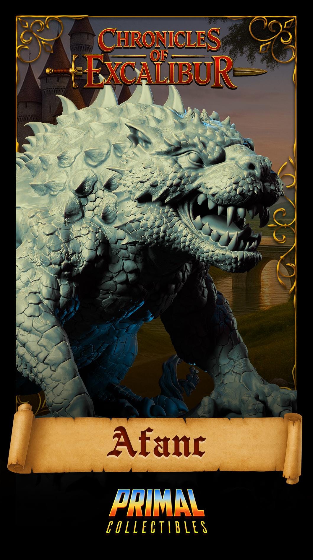 Afanc miniature from Chronicles of Excalibur, crafted in premium resin, ideal for D&D and collectors.