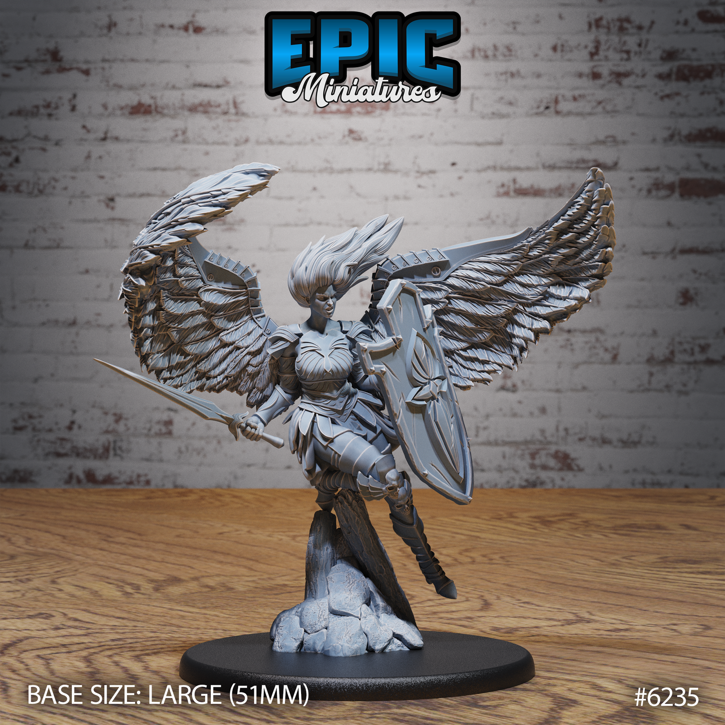 Solar Lady Angel Set - Heavenly Battle - Epic Miniatures - Dungeons and Dragons