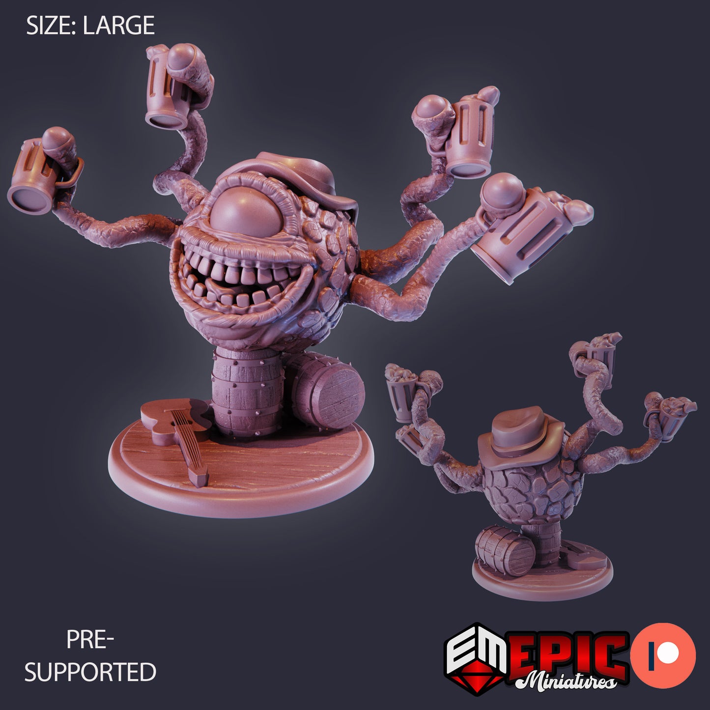 3D Resin Miniature Beer Holding Eye Terror - D&D Epic Miniatures