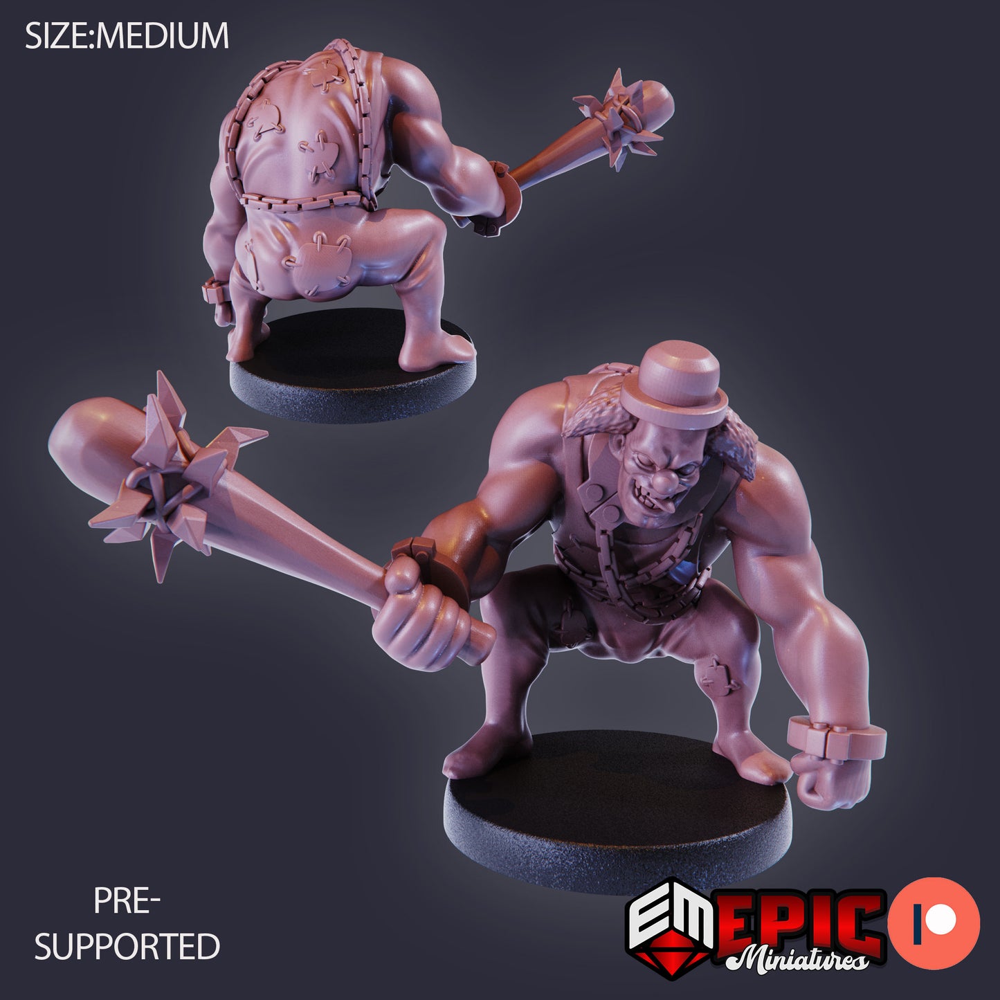 3D Resin Miniature Horror Clown - D&D Epic Miniatures