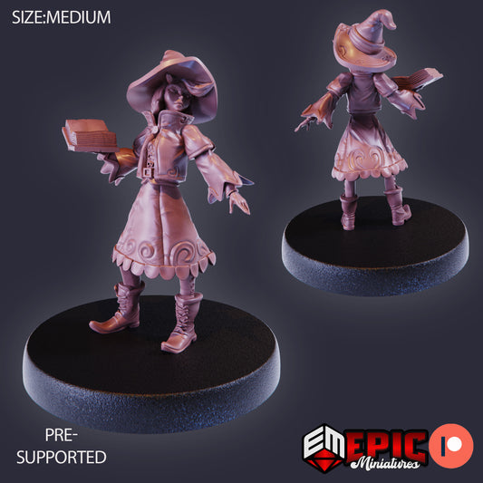 3D Resin Miniature Witch Apprentice - D&D Epic Miniatures