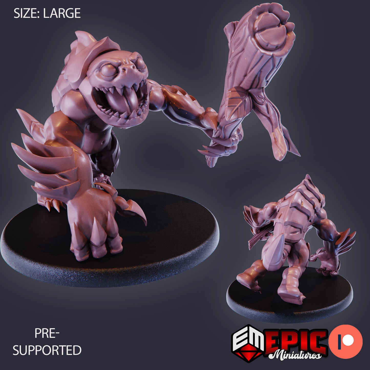3D Resin Miniature Swamp Abomination - D&D Epic Miniatures