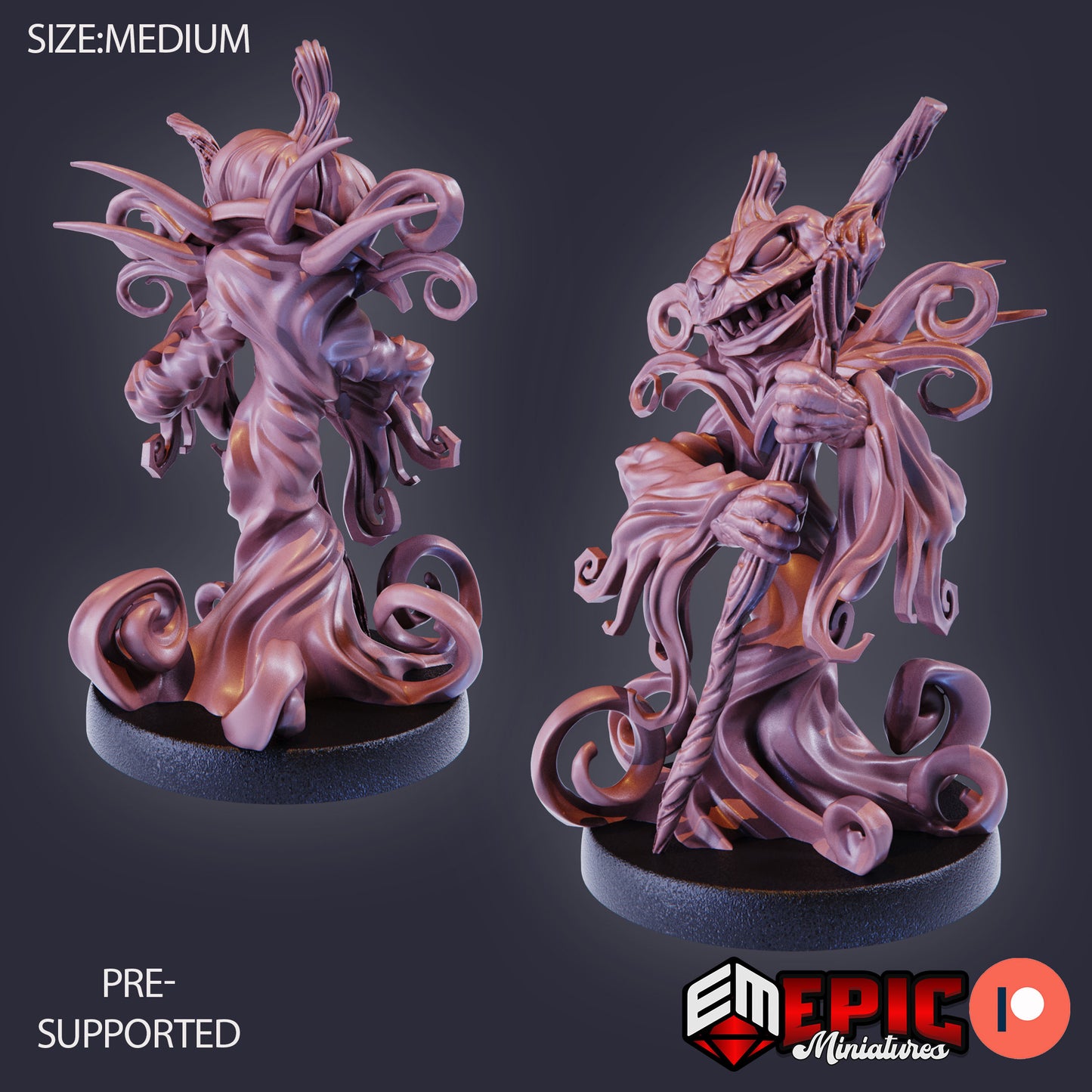3D Resin Miniature Pumpkin Reaper - D&D Epic Miniatures