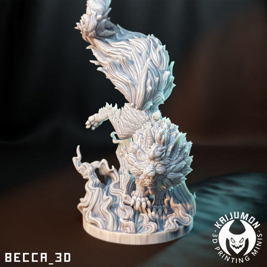 Kaijumon Fire Dog Resin Miniatures – Wyrdwood Creations Premium Miniature Models