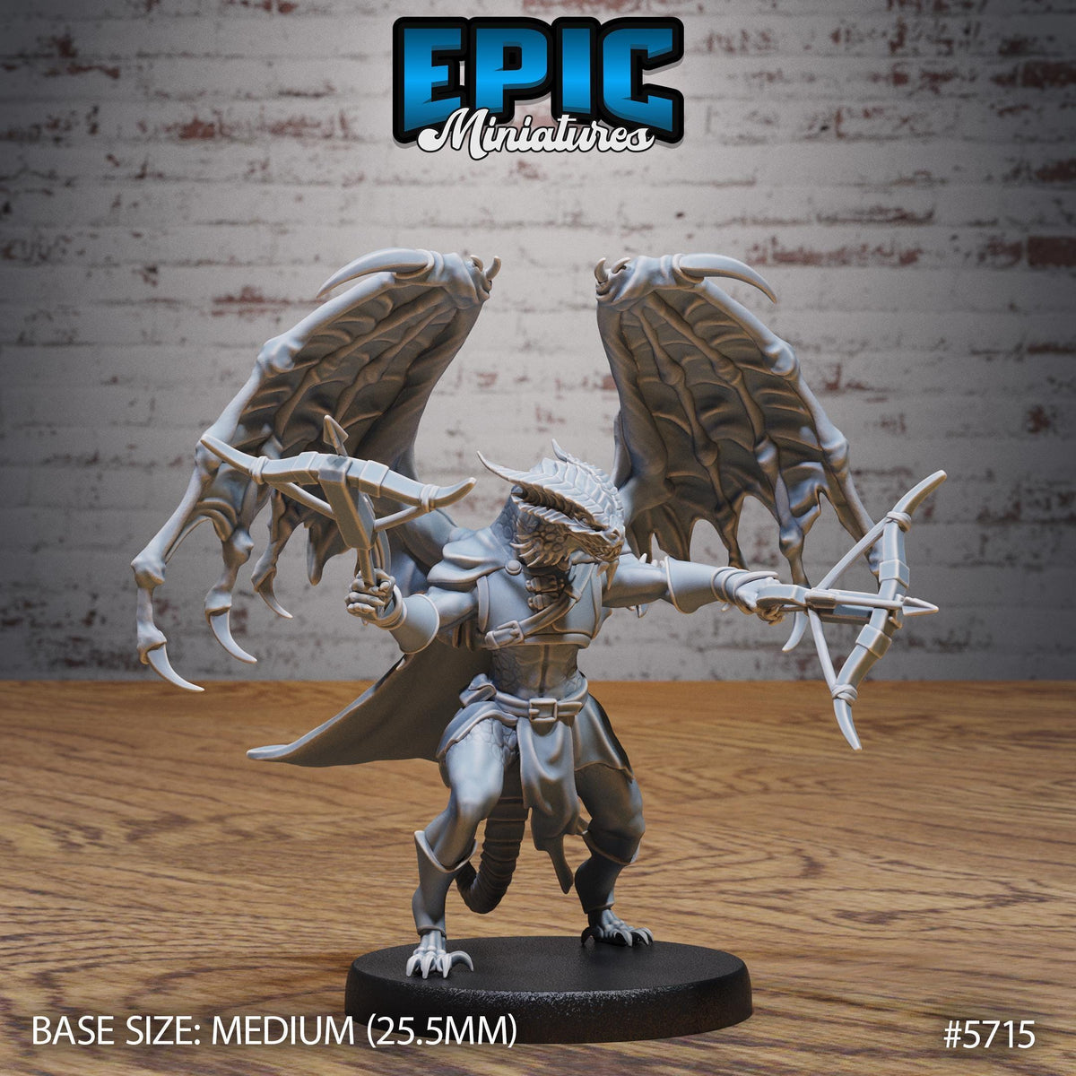 3D Resin Miniature Draconian Rogue  - D&D Epic Miniatures
