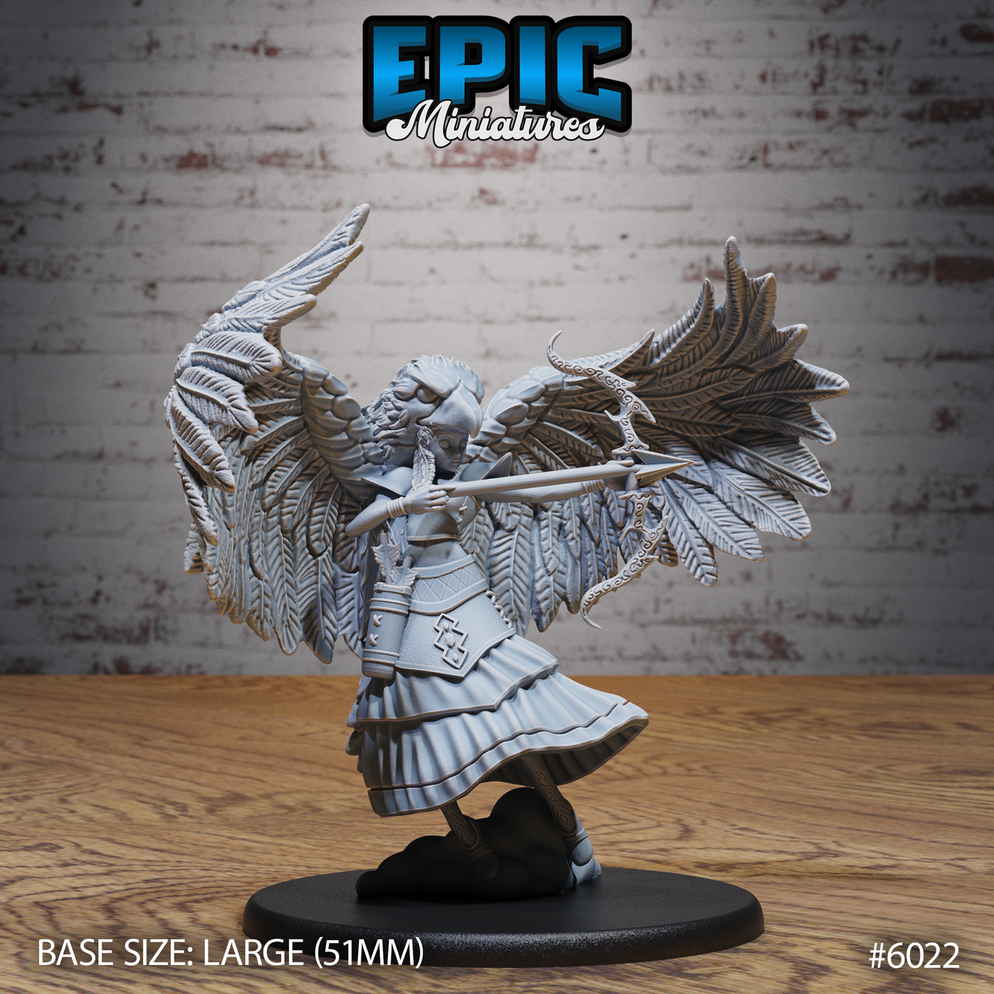 3D Resin Miniature Eagle Spirit Shaman - D&D Epic Miniatures
