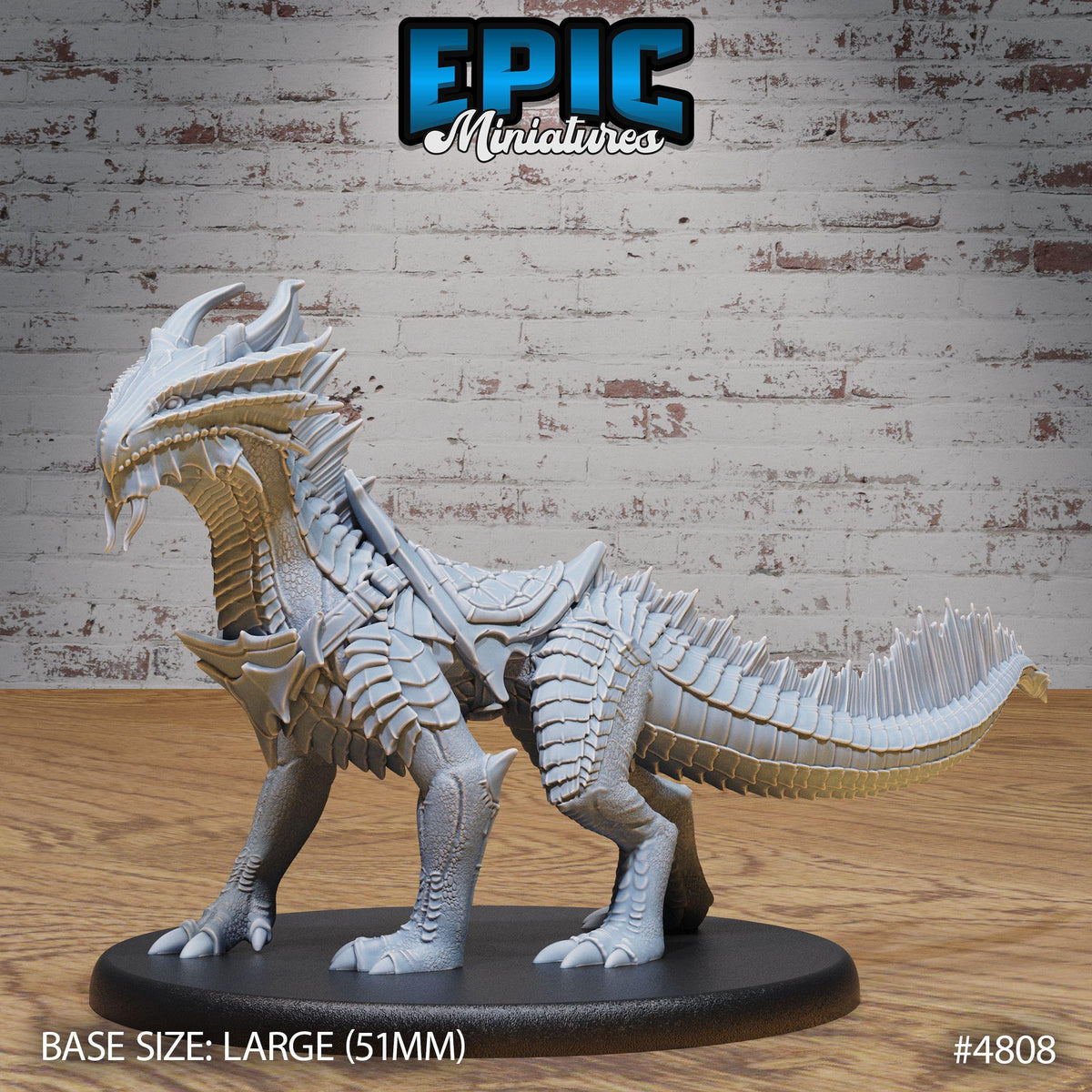 3D Resin Miniature Guard Drakes Bronze - D&D Epic Miniatures