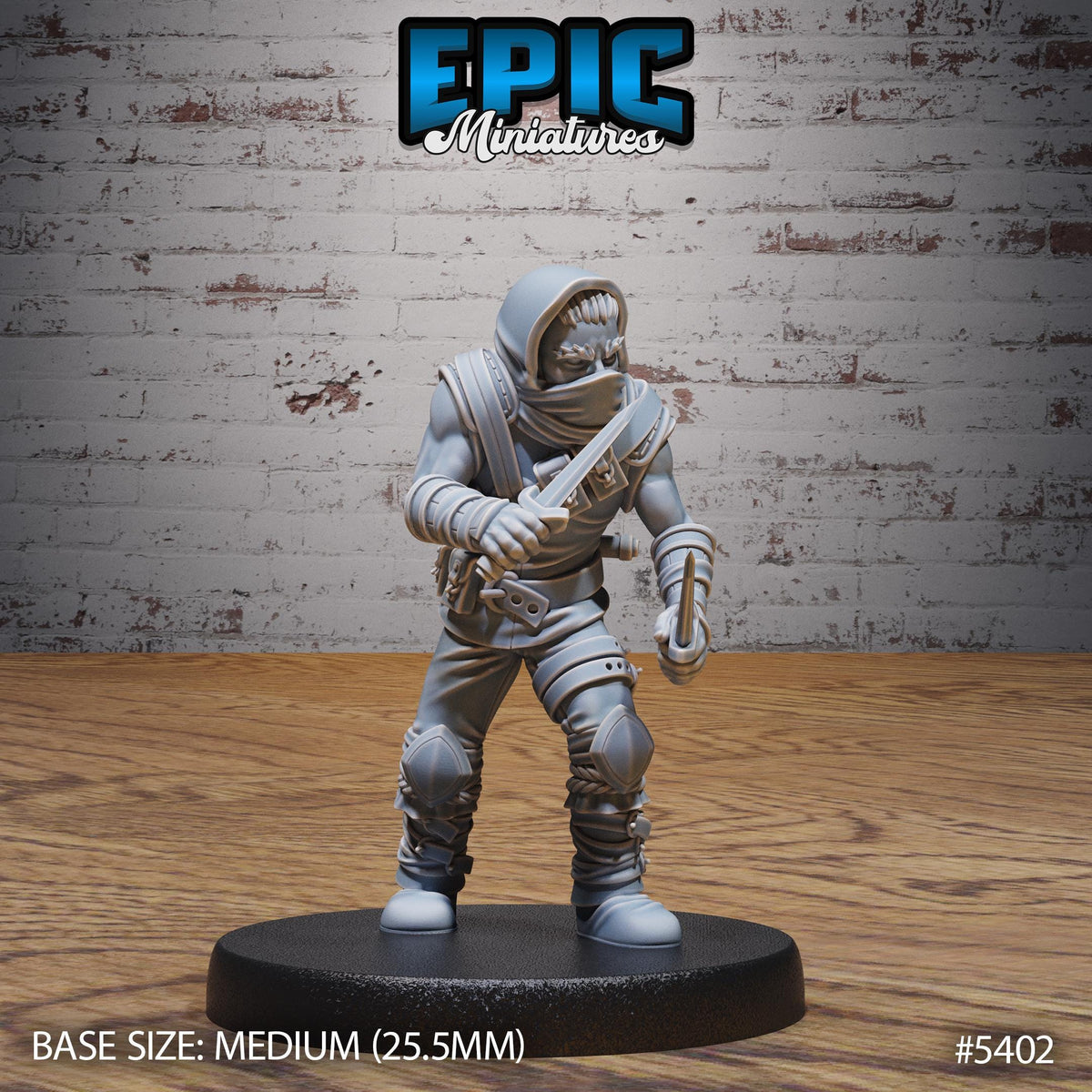 3D Resin Miniature Bandit - D&D Epic Miniatures