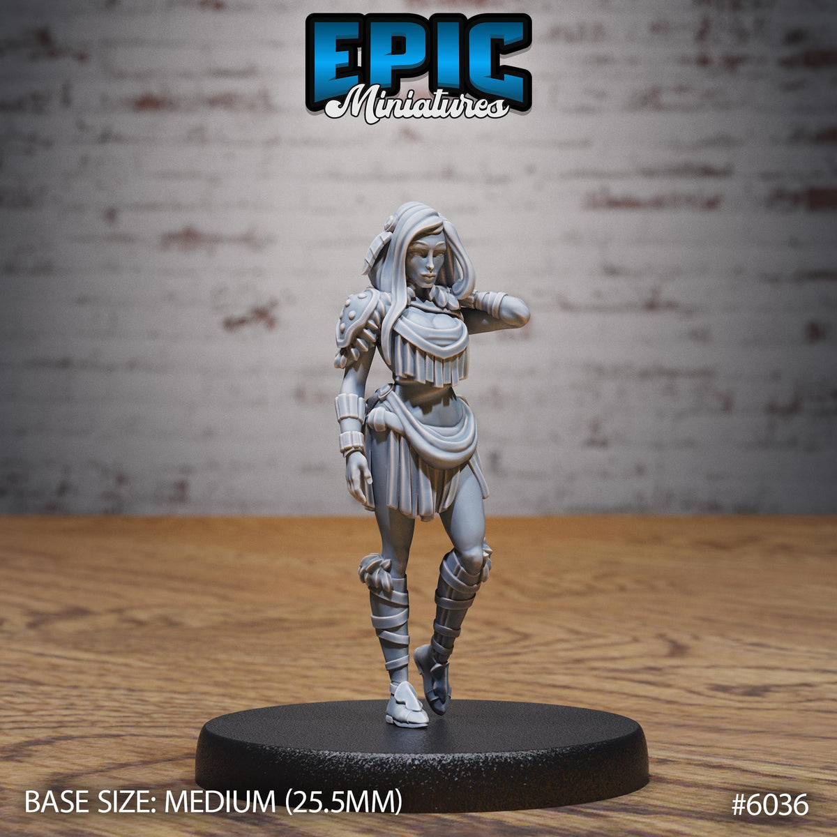 3D Resin Miniature Native Girl - D&D Epic Miniatures