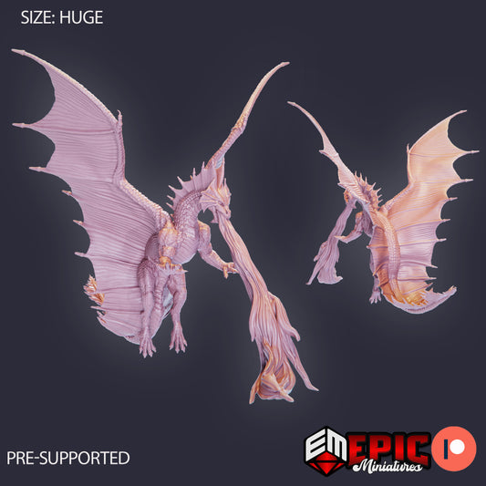 3D Resin Miniature Brass Dragon - D&D Epic Miniatures