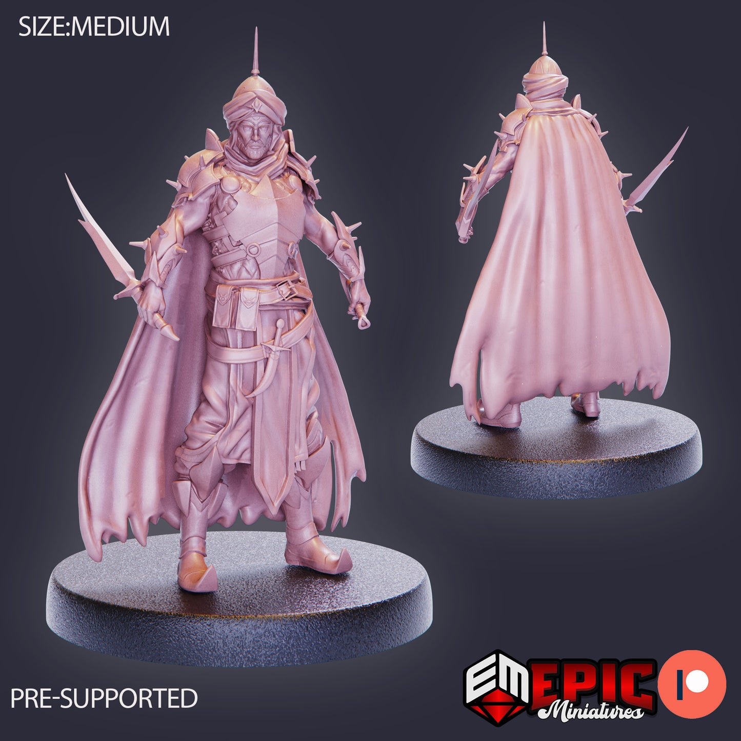 3D Resin Miniature Orient Warrior - D&D Epic Miniatures