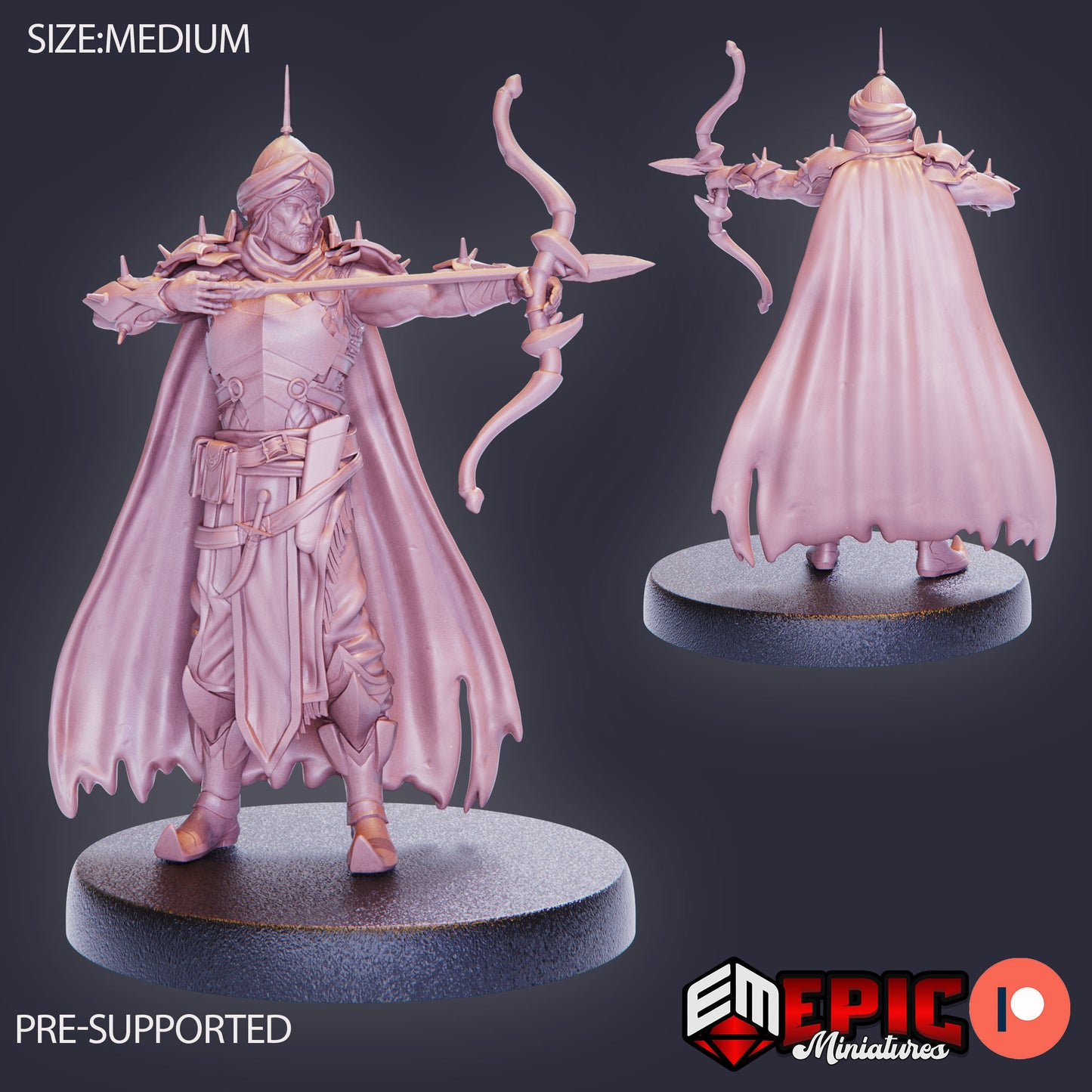3D Resin Miniature Orient Warrior - D&D Epic Miniatures