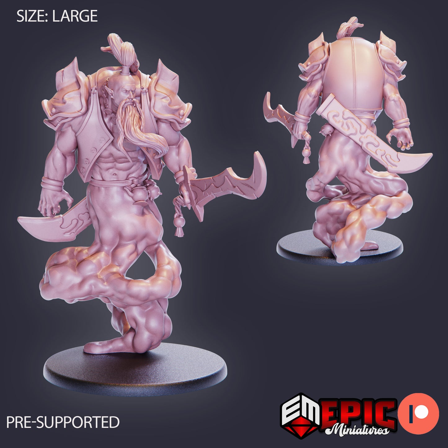 3D Resin Miniature Legendary Lamp Genie - D&D Epic Miniatures