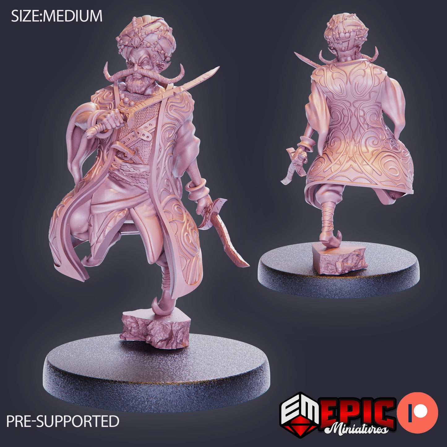 3D Resin Miniature Shady Fortune Teller - D&D Epic Miniatures