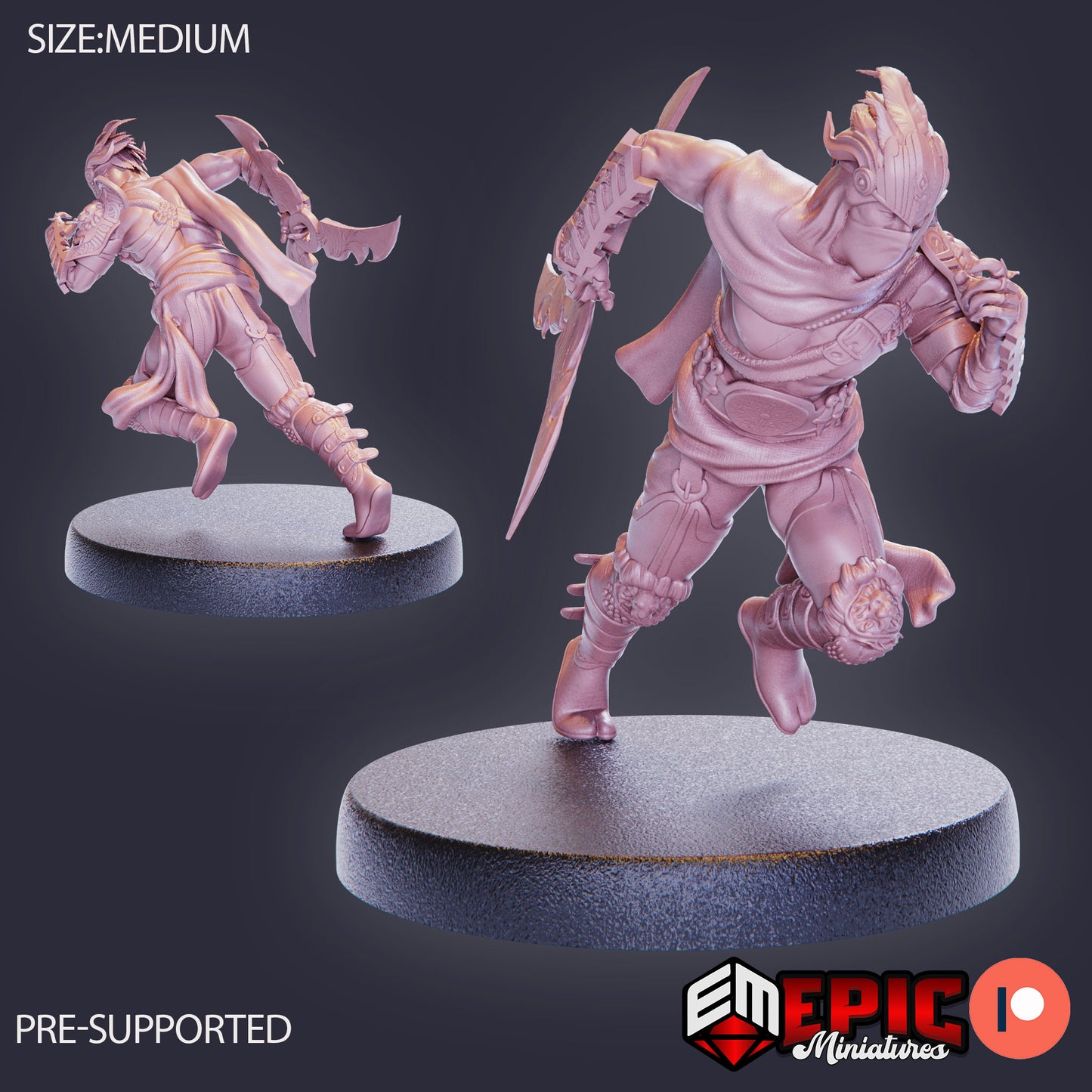 3D Resin Miniature Orient Assassin - D&D Epic Miniatures