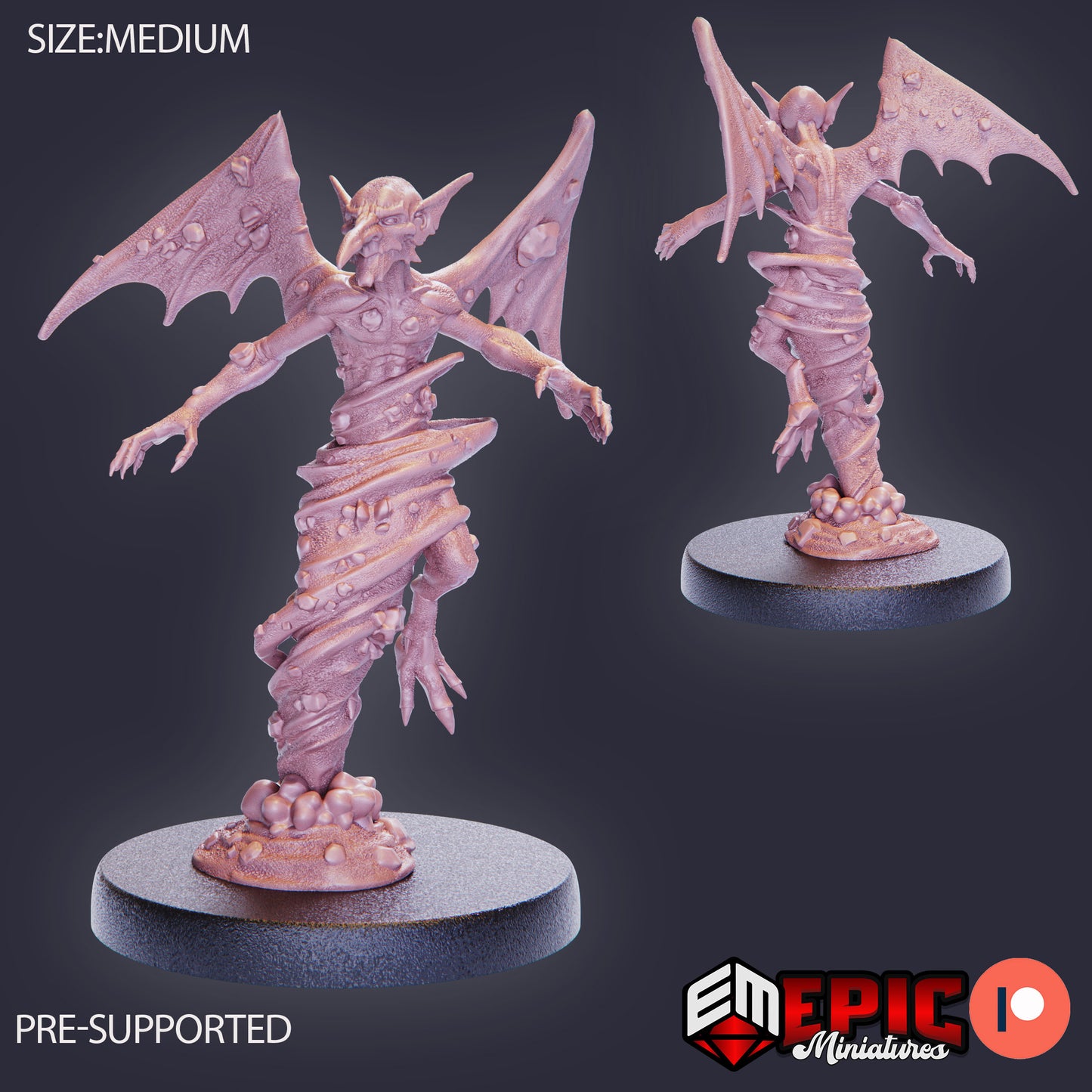 3D Resin Miniature Sand Mephit - D&D Epic Miniatures